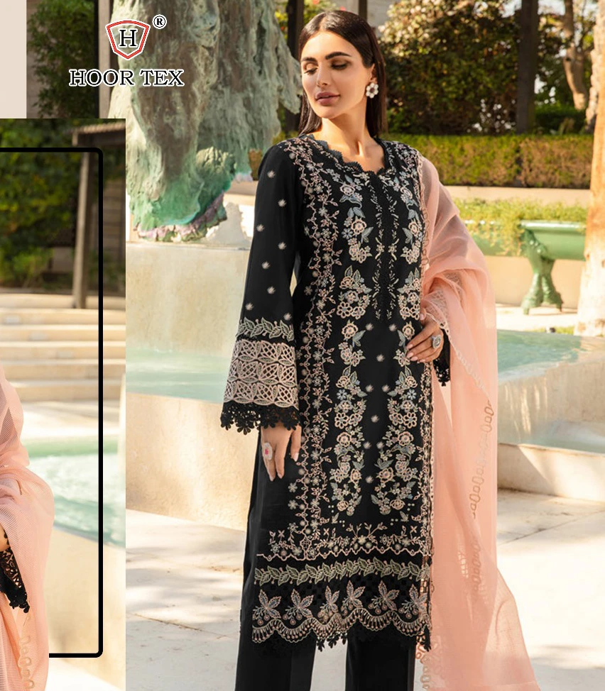 Hoor Tex H-279 Heavy Rayon Wholesale Pakistani Salwar Suit